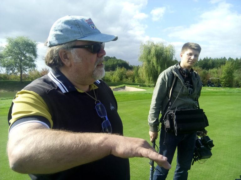 Lutz Otte auf dem Golfplatz